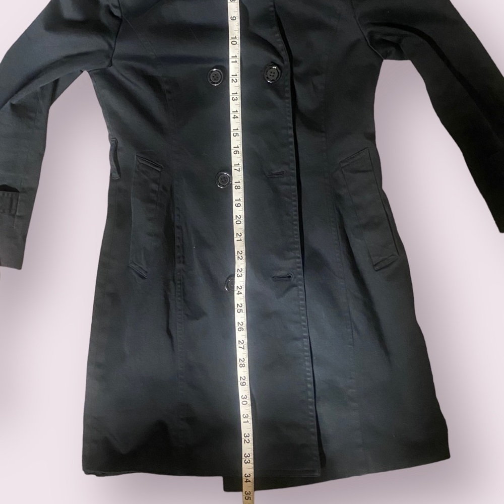 Black Double Button Long Jacket - image 8